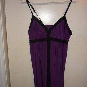 Secret Treasures Purple / Black Nightie Nightgown Medium 8/10